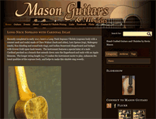 Tablet Screenshot of masonguitars.net